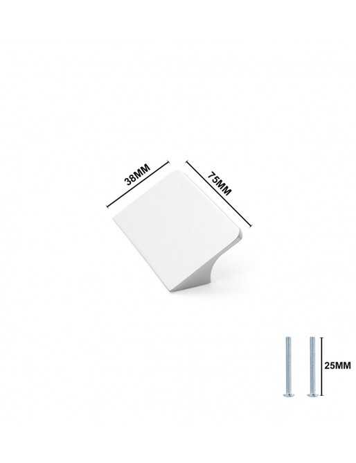 Tiradores y pomos para cajones (ACABADO EN NÍQUEL SATINADO, 64MM)