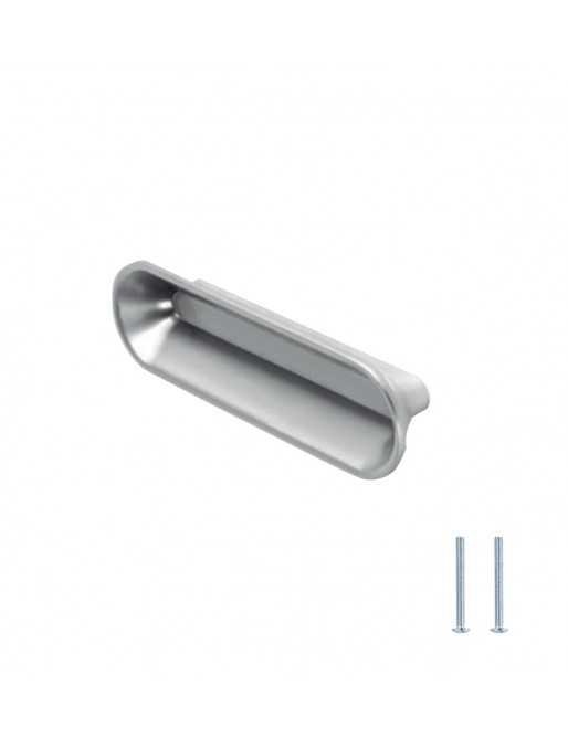 Tiradores y pomos para cajones (ACABADO EN ANODIZADO MATE, 96MM-3)