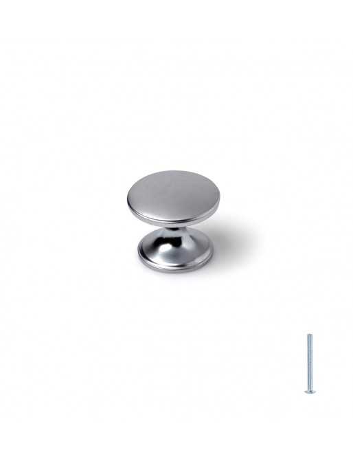 Tiradores y pomos para cajones (ACABADO EN CROMA MATE, 33MM)