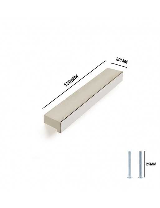 Tiradores y pomos para cajones (ACABADO EN CROMO BRILLO, 96MM-2)