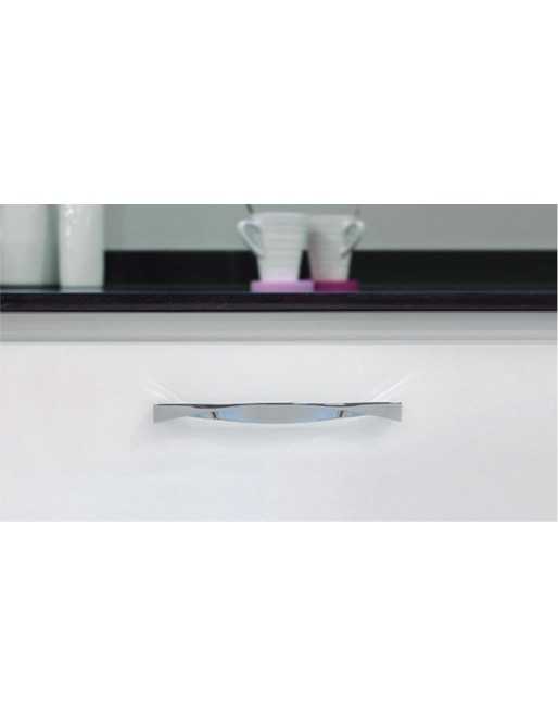 Tiradores y pomos para cajones (ACABADO EN NÍQUEL SATINADO, 96MM-1)