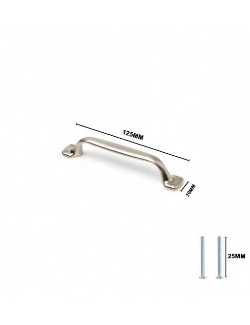 Tiradores y pomos para cajones (ACABADO EN NÍQUEL BISÚ, 96MM-1)