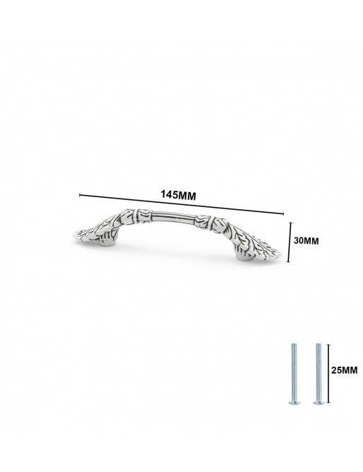 Tiradores y pomos para cajones (ACABADO EN BLANCO, 96MM-2)