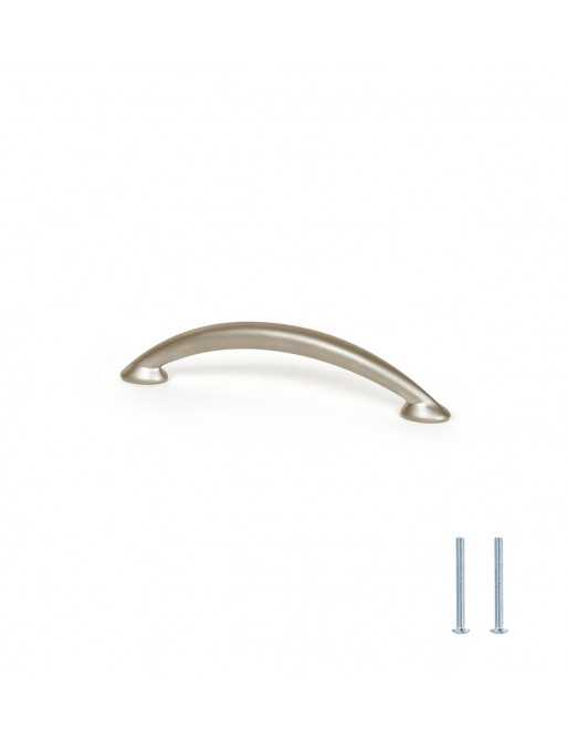 Tiradores y pomos para cajones (ACABADO EN NÍQUEL BISÚ, 96MM-2)