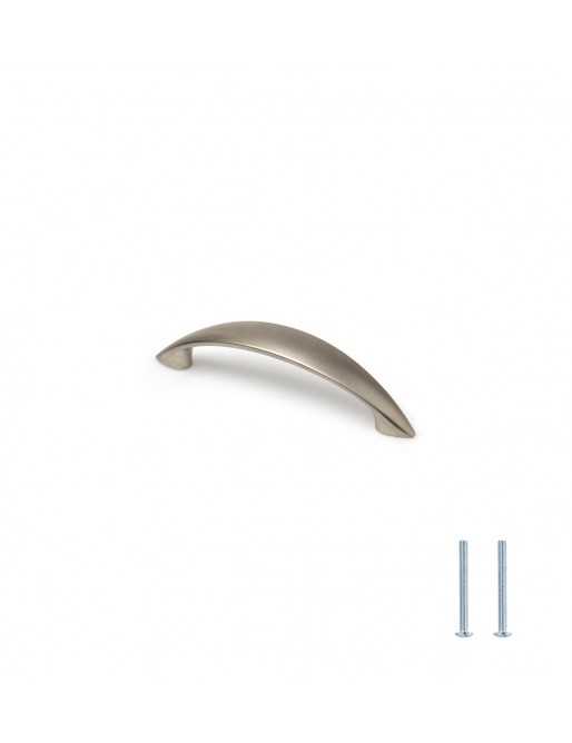 Tiradores y pomos para cajones (ACABADO EN NÍQUEL BISÚ, 96MM-3)
