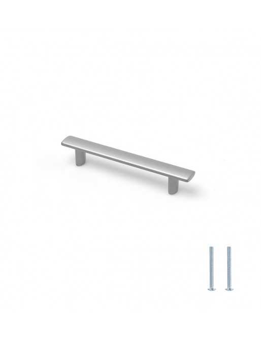 Tiradores y pomos para cajones (ACABADO EN NÍQUEL SATINADO, 96MM-2)