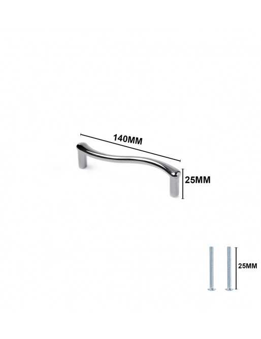 Tiradores y pomos para cajones (ACABADO EN CROMO BRILLO, 96MM-5)