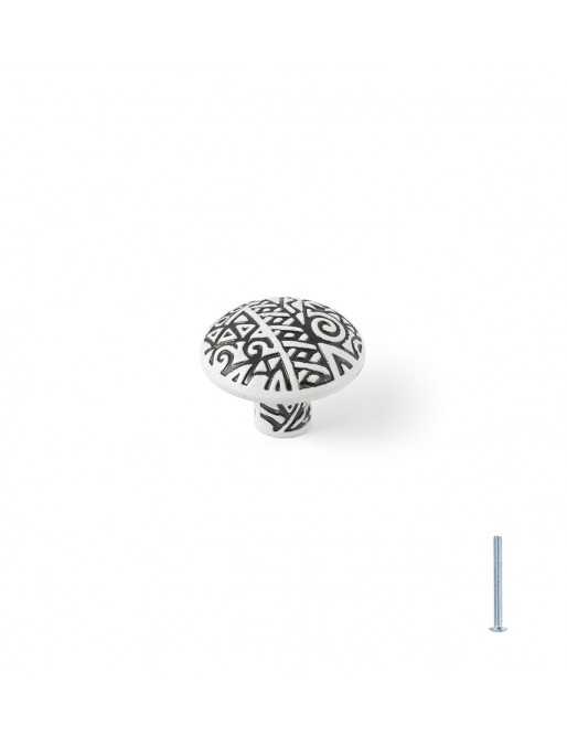 Tiradores y pomos para cajones (ACABADO EN PLATA VIEJA, 35MM-3)