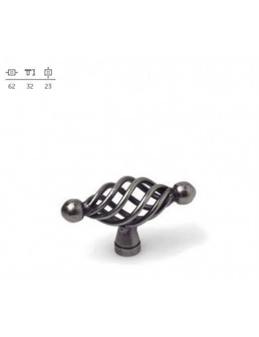 Tiradores y pomos para cajones (ACABADO EN PLATA VIEJA, 60MM)