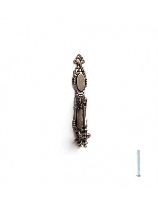 Tiradores y pomos para cajones (ACABADO EN CUERO VIEJO, 110MM)