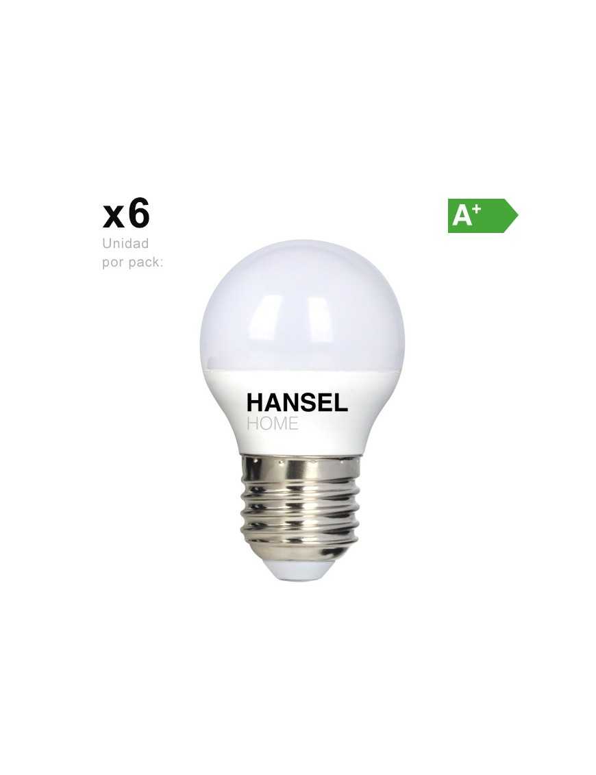 Pack 6 bombilla Led g45 5w 6500k luz...