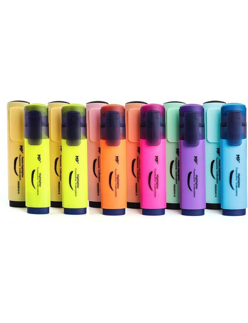 Subrayadores color pastel y...