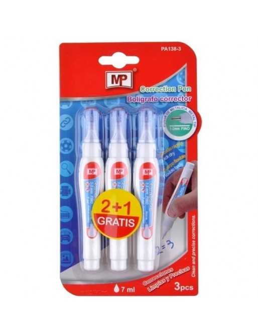 Pack de 3 bolígrafos correctores
