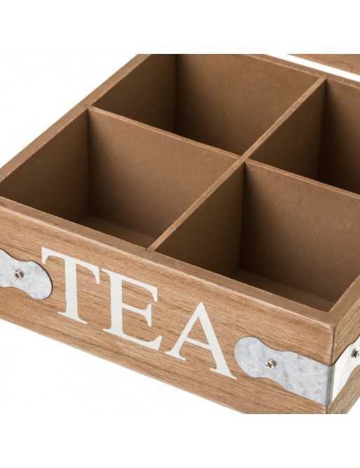 Caja infusión mdf  cristal 16,50 x 16,50 x 7 cm