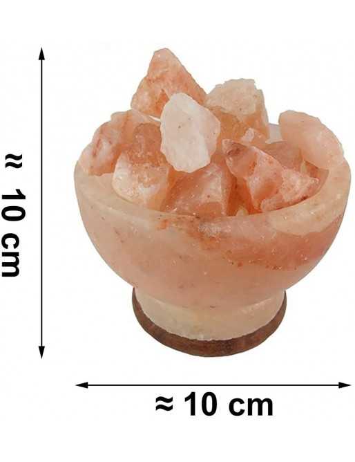 Lámpara de sal del himalaya usb (cuenco)