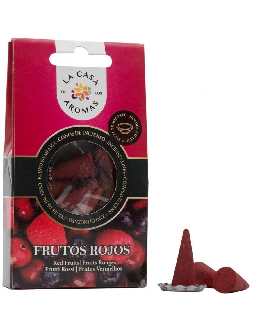 Conos de Incienso de Aroma Frutos Rojos 15 Unidades
