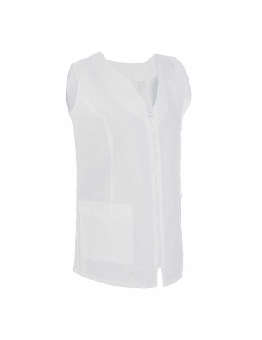 Casaca Señora Sin Mangas Blanco...