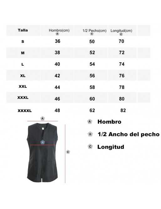 Casaca Señora Sin Mangas Negro Uniforme Laboral