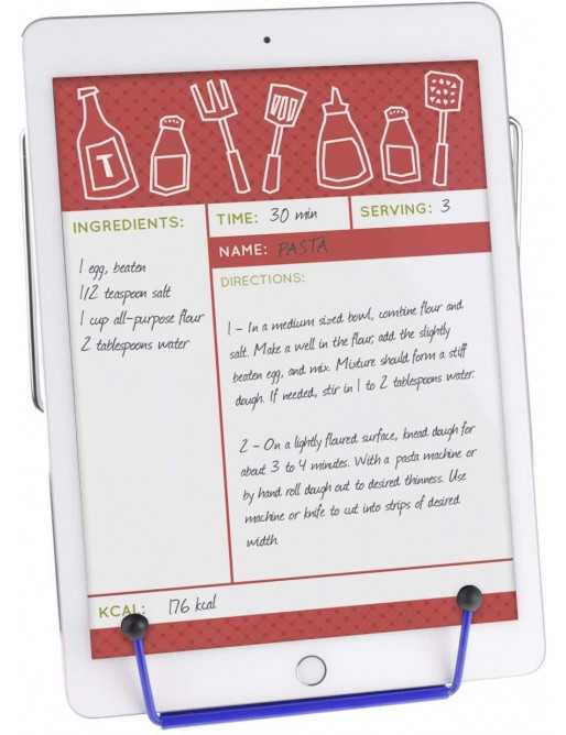 Atril de Escritorio Metálico de 3 Inclinaciones azul 16 x 16.3 x 17 cm