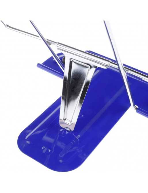 Atril de Escritorio Metálico de 3 Inclinaciones azul 16 x 16.3 x 17 cm