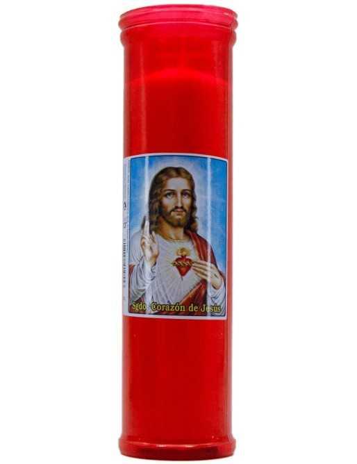 Velas litúrgicas de algodón puro sin perfume Corazón de Jesús