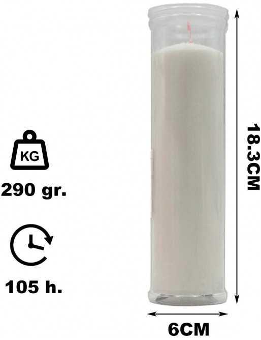 Velas litúrgicas de algodón puro sin perfume Transparente