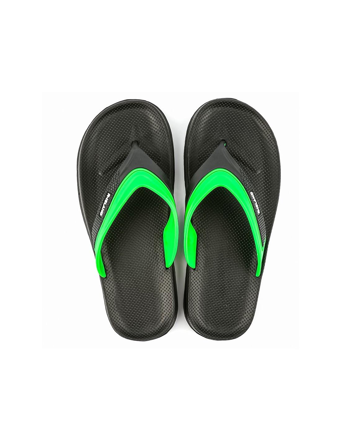 Chanclas Para Hombre Verano Piscinas Playa Hogar Negro Verde