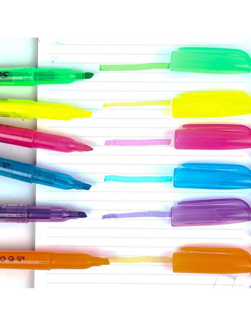 6 Subrayadores Color Fluorescente...