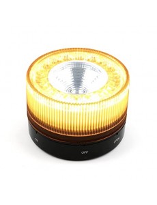 H HANSEL HOME Luz de Emergencia v16 LED Homologado DGT Base Magnética Apto para Uso con Lluvia y Nieve IP54 Pilas Incluida - 