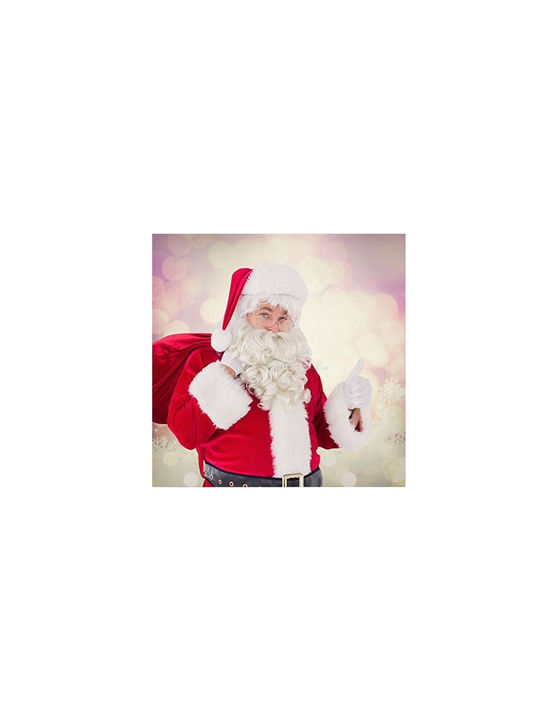 1 Bolsa Extragrande de Santa Claus Decoraciones y Accesorios de Navidad Tradicionales en Rojo y Blanco Jonami Saco de Papa Noel 