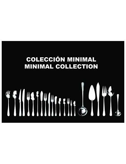 Mr Colección Minimal 20 x 2,65 cm Spoon 6 Tenedores de Mesa Acero INOX 