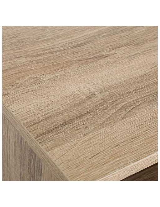 Consola Auxiliar Moderna Negra de Metal de 75x80x30 cm - LOLAhome