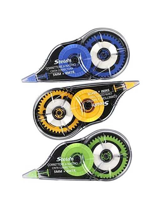 3 Cintas Correctora Blanca Cinta de Escritura 5mm x 8 m