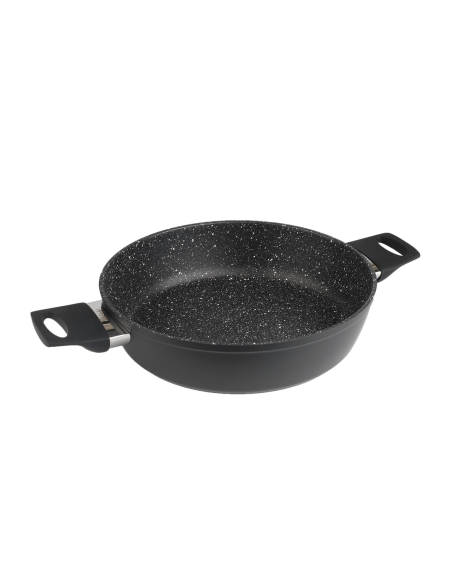 Cazuela baja aluminio forjado piedra