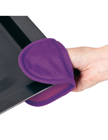 Manoplatextil silicona violett 19,5x11 cm
