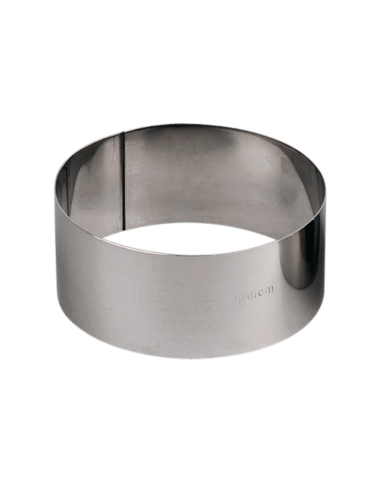 Aro inox pulido 8 cm altura 4,5 cm
