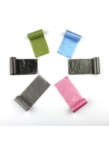 Bolsas para excrementos de Perro Colores 10 Rollos Total 150 Bolsas Poop Bag para Perro Mascotas Animales Domésticos