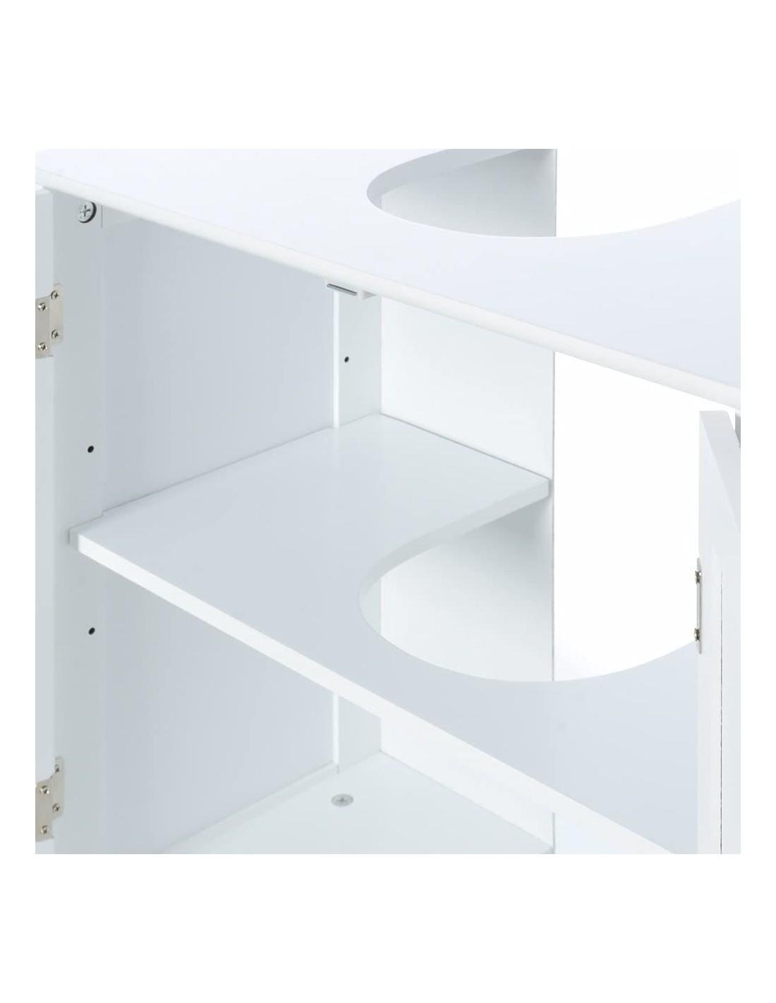 Mueble bajo lavabo - Blanco alpino - L60-H62-P45.8 - FUJI