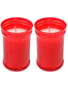 Pack 2 Velones Mediano Rojo...