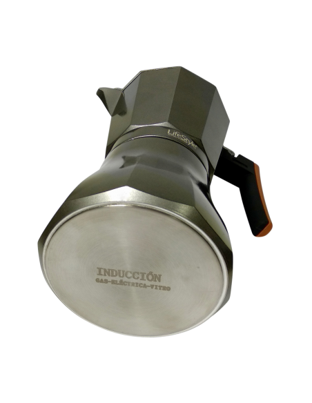 Cafetera Aluminio Fondo Liso Induccion