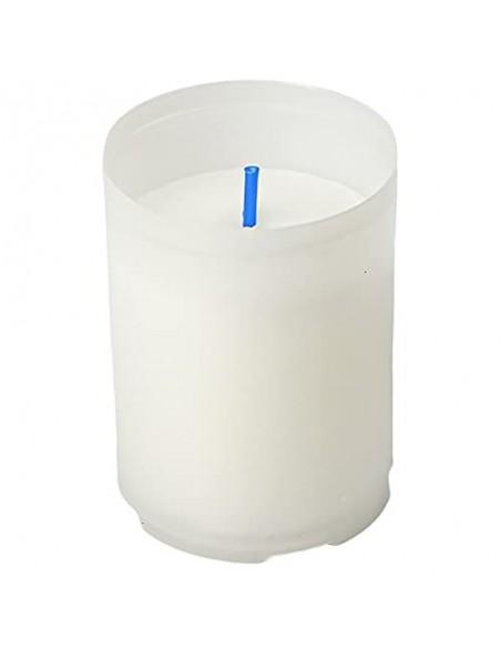 H HANSEL HOME Pack 12 Velones Pequeño Blanco Velón Votivo Vela Blanca 6,5 x 5 cm