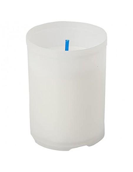 H HANSEL HOME Pack 12 Velones Pequeño Blanco Velón Votivo Vela Blanca 6,5 x 5 cm