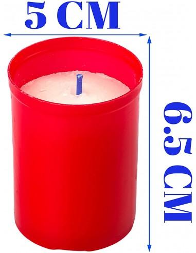 Pack 3 Velones Pequeño Rojo Velón...