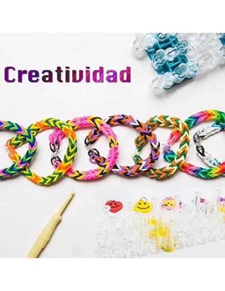Costura y Gomas para Hacer Pulseras de Colores Kit Accesorios para Hacer Pulseras Manualidades DIY para Niñas Kit 1000pcs vemax.es