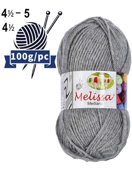 Melissa Hilo 100% Acrilico Ovillo de Lana Gruesa 115m 100g  Para DIY Tejer y Ganchillo, Certificado OEKO-TEX