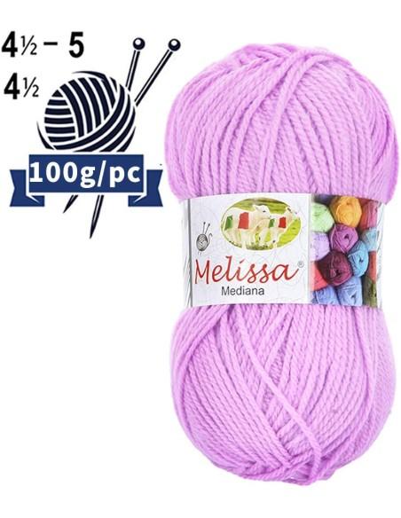 Melissa Hilo 100% Acrilico Ovillo de Lana Gruesa 115m 100g  Para DIY Tejer y Ganchillo, Certificado OEKO-TEX