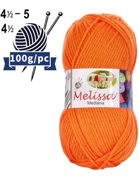 Melissa Hilo 100% Acrilico Ovillo de Lana Gruesa 115m 100g  Para DIY Tejer y Ganchillo, Certificado OEKO-TEX