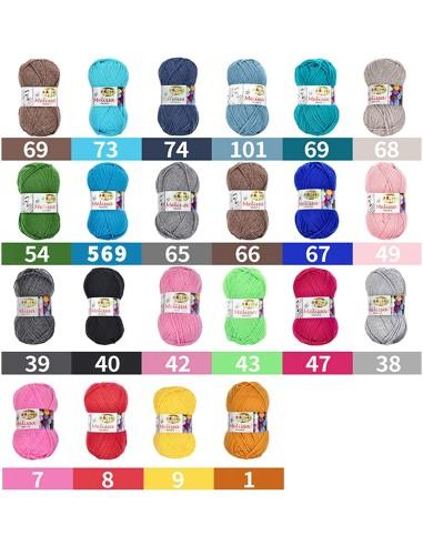 Melissa Hilo 100% Acrilico Ovillo de...