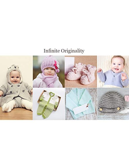 Hilo Ovillo de Cotofil 100% Algodón perfecto para DIY y tejer a mano 100 g, aprox. 250 metros