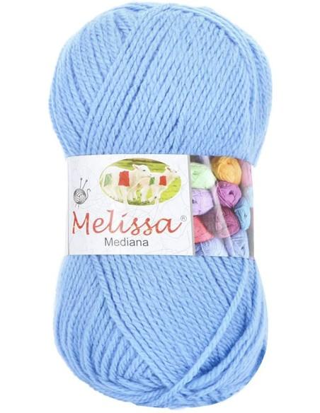 Melissa Hilo 100% Acrilico Ovillo de Lana Mediana 200m 100g para DIY Tejer y Ganchillo, Certificado OEKO-TEX Standard 100
